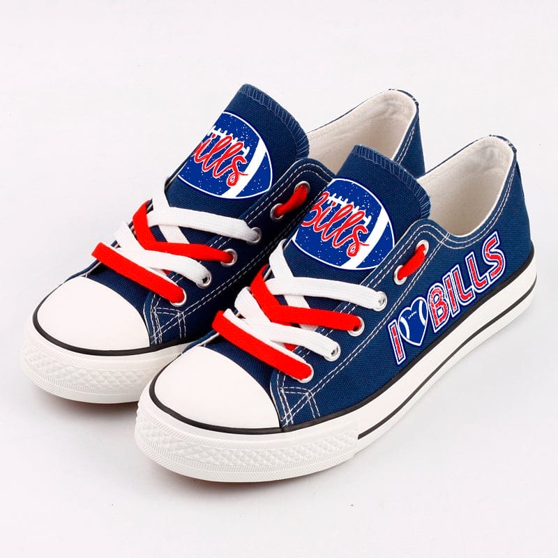 Buffalo Bills Low Top Canvas Sport Sneakers Shoes For Men Women Fans 8 Buffalo Bills Low Top Canvas Sport Sneakers Shoes For Men Women Fans - Image 8