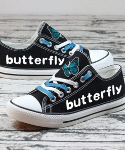 Butterfly Canvas Sneakers Shoes For Men Women Fans