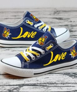 Alternative view of Butterfly Canvas Sneakers Shoes For Men Women Fans