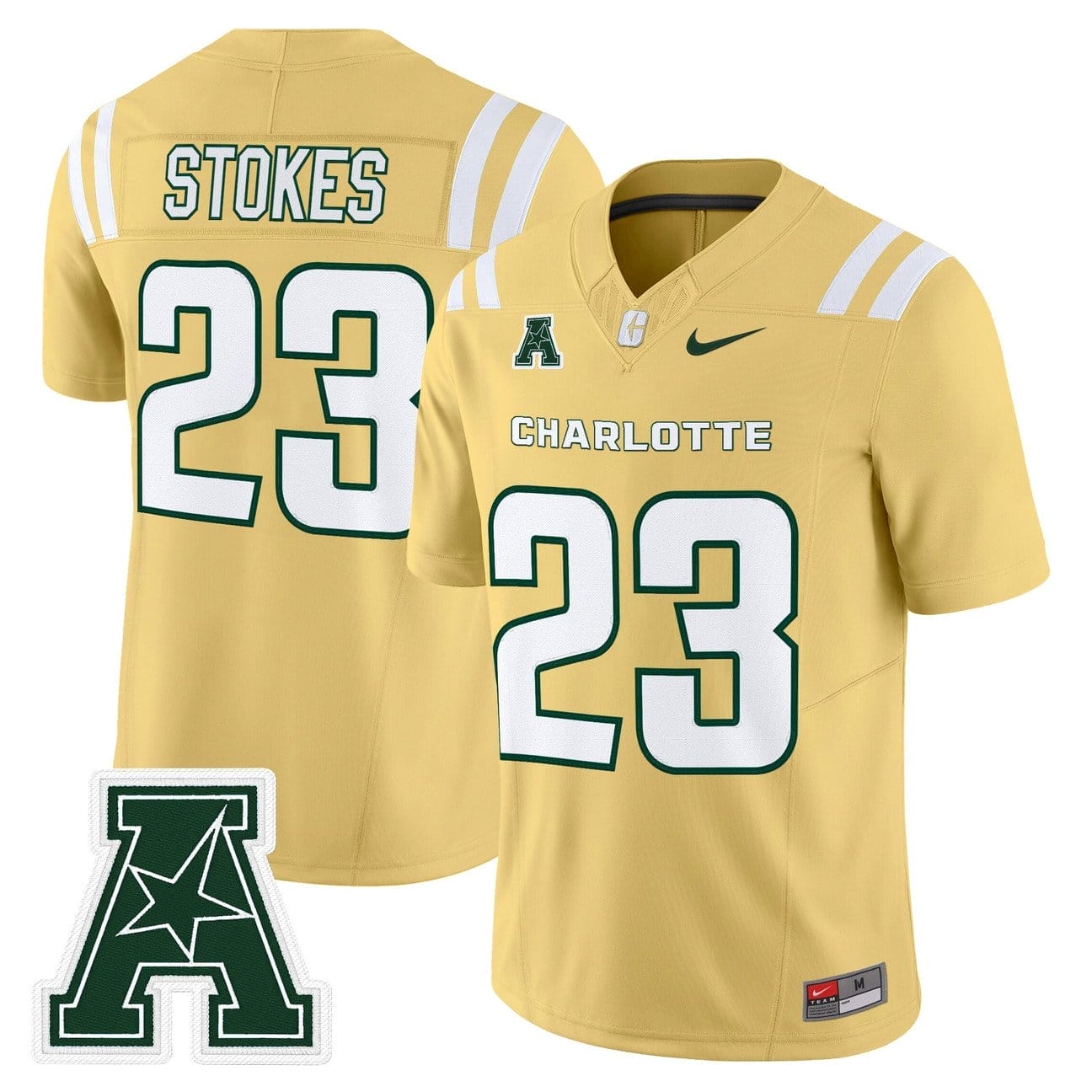 CJ Stokes Jersey #23 Charlotte 49ers 2025 Vapor Limited Stitched 3 CJ Stokes Jersey #23 Charlotte 49ers 2025 Vapor Limited Stitched - Image 3