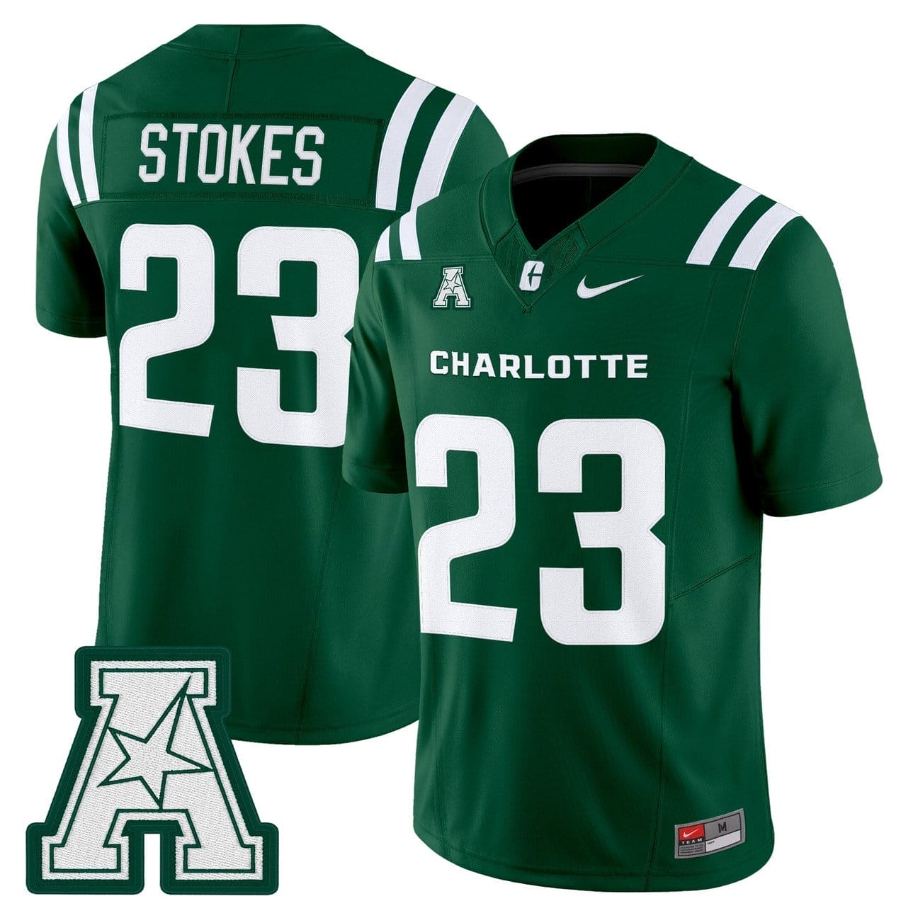 CJ Stokes Jersey #23 Charlotte 49ers 2025 Vapor Limited Stitched 5 CJ Stokes Jersey #23 Charlotte 49ers 2025 Vapor Limited Stitched - Image 5