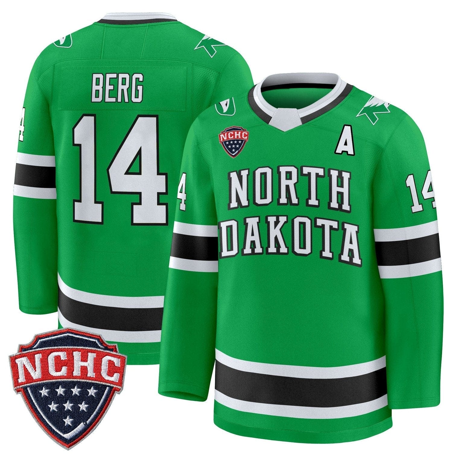 Cameron Berg Jersey #14 North Dakota Fighting Hawks 2025-26 Stitched 3 Cameron Berg Jersey #14 North Dakota Fighting Hawks 2025-26 Stitched - Image 3