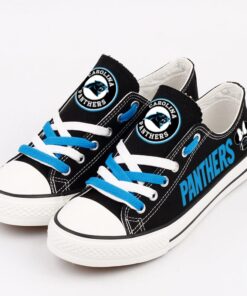 Alternative view of Carolina Panthers Low Top Canvas Sport Sneakers Shoes For Men Women Fans
