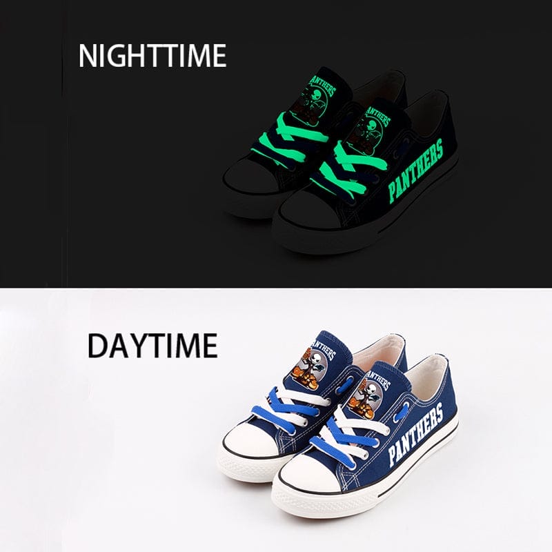 Carolina Panthers Low Top Canvas Sport Sneakers Shoes For Men Women Fans 4 Carolina Panthers Low Top Canvas Sport Sneakers Shoes For Men Women Fans - Image 4