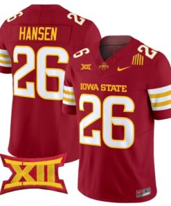 Carson Hansen Jersey #26 Iowa State Cyclones 2025 Limited Stitched Cardinal