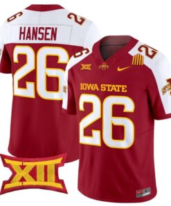 Carson Hansen Jersey #26 Iowa State Cyclones 2025 Limited Stitched Cardinal Alter