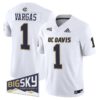 Carter Vargas Jersey #1 UC Davis Aggies 2025 Lake Tahoe Patch Stitched