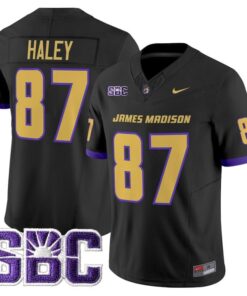 Alternative view of Charles Haley Jersey #87 James Madison Dukes 2025 Vapor Limited Stitched