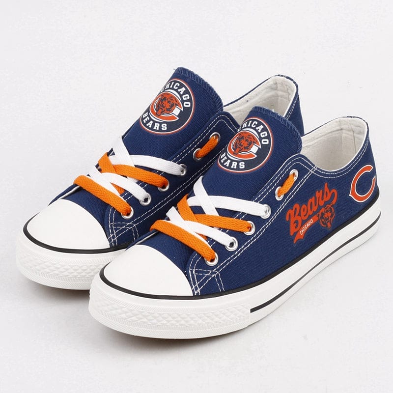 Chicago Bears Low Top Canvas Sport Sneakers Shoes For Men Women Fans 1 Chicago Bears Low Top Canvas Sport Sneakers Shoes For Men Women Fans