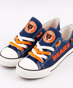 Alternative view of Chicago Bears Low Top Canvas Sport Sneakers Shoes For Men Women Fans