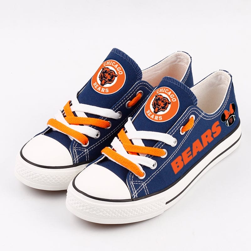 Chicago Bears Low Top Canvas Sport Sneakers Shoes For Men Women Fans 2 Chicago Bears Low Top Canvas Sport Sneakers Shoes For Men Women Fans - Image 2