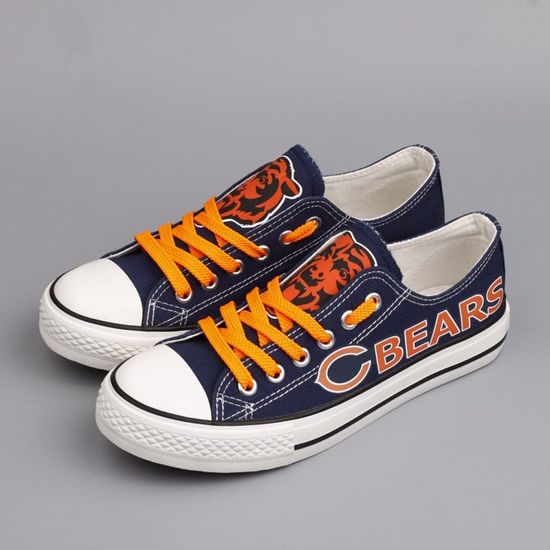 Chicago Bears Low Top Canvas Sport Sneakers Shoes For Men Women Fans 4 Chicago Bears Low Top Canvas Sport Sneakers Shoes For Men Women Fans - Image 4