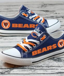 Chicago Bears  Low Top Canvas Sport Sneakers Shoes For Men Women Fans