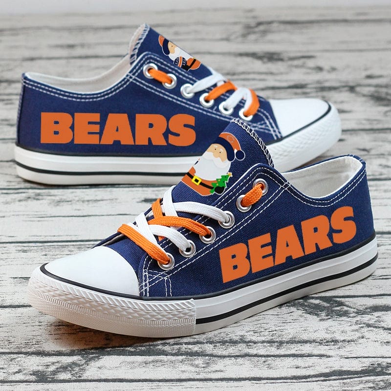 Chicago Bears Low Top Canvas Sport Sneakers Shoes For Men Women Fans 3 Chicago Bears Low Top Canvas Sport Sneakers Shoes For Men Women Fans - Image 3