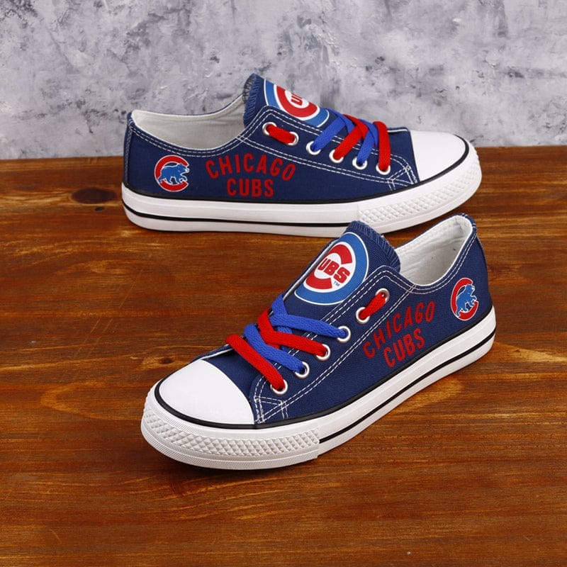 Chicago Cubs Limited Print Low Top Canvas Shoes Sport Sneakers For Men Women Fans - Image 3
