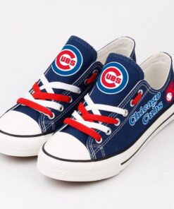 Chicago Cubs Limited Print Low Top Canvas Shoes Sport Sneakers For Men Women Fans