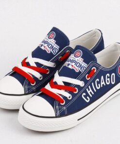 Alternative view of Chicago Cubs Limited Print Low Top Canvas Shoes Sport Sneakers For Men Women Fans