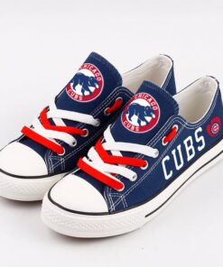 Chicago Cubs Limited Print MLB Students Low Top Canvas Shoes Sport Sneakers 4