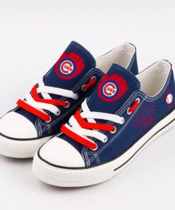 Chicago Cubs Limited Print MLB Students Low Top Canvas Shoes Sport Sneakers 9aa6342f 6ace 4fa0 af61 2b2471434f0c
