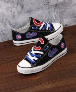 Chicago Cubs Limited Print MLB Students Low Top Canvas Shoes Sport Sneakers dae35cde f618 498d 9bc8 a1a2f1e5558c