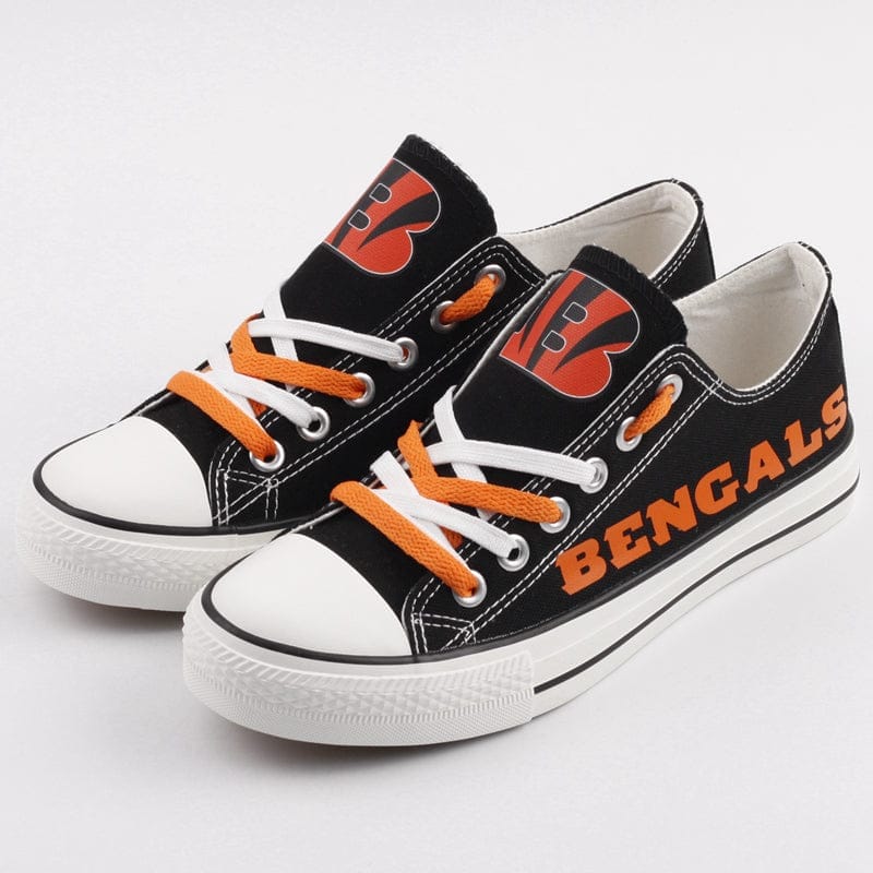 Cincinnati Bengals Low Top Canvas Sport Sneakers Shoes For Men Women Fans - Image 2