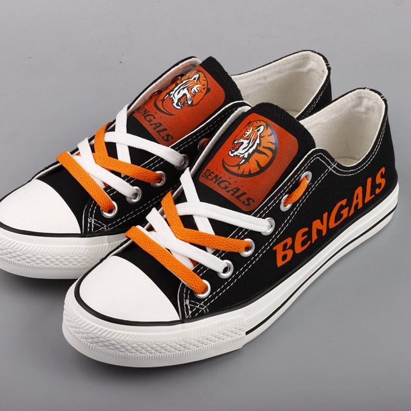 Cincinnati Bengals Low Top Canvas Sport Sneakers Shoes For Men Women Fans - Image 3