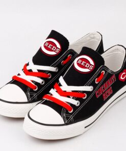 Cincinnati Reds Limited Print Low Top Canvas Shoes Sport Sneakers For Men Women Fans