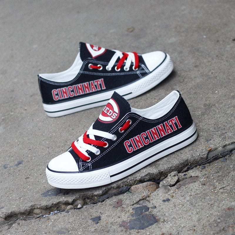 Cincinnati Reds Limited Print Low Top Canvas Shoes Sport Sneakers For Men Women Fans - Image 3
