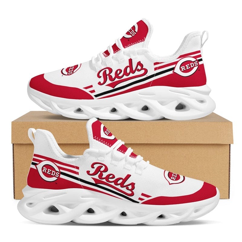 Cincinnati Reds Max Soul Sneakers Shoes Elevate Your Every Step 2 Cincinnati Reds Max Soul Sneakers Shoes Elevate Your Every Step - Image 2