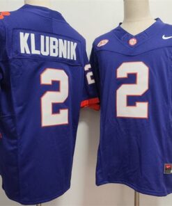 Alternative view of Clemson Tigers #2 Cade Klubnik Jersey F.U.S.E. Football Stitched