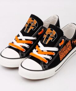 Cleveland Browns Low Top Canvas Sport Sneakers Shoes For Men Women Fans