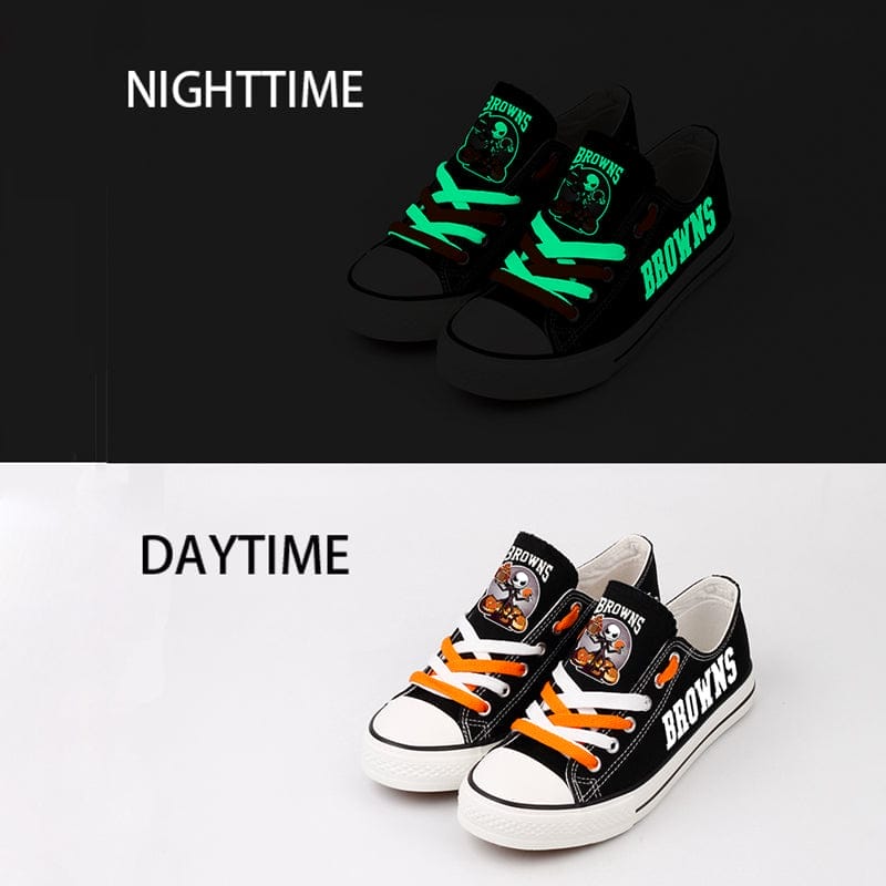 Cleveland Browns Low Top Canvas Sport Sneakers Shoes For Men Women Fans 4 Cleveland Browns Low Top Canvas Sport Sneakers Shoes For Men Women Fans - Image 4