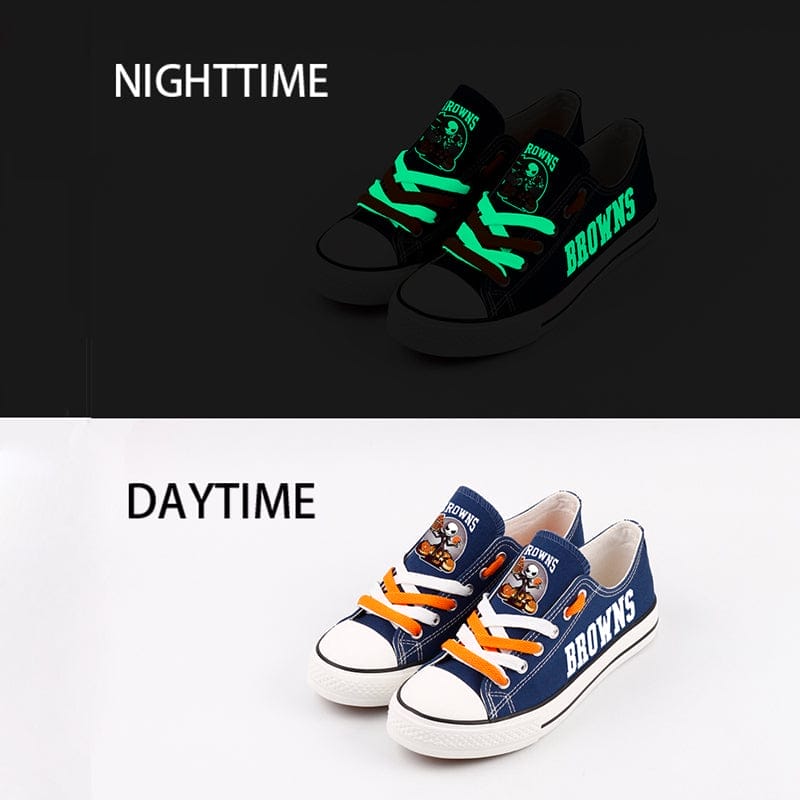 Cleveland Browns Low Top Canvas Sport Sneakers Shoes For Men Women Fans