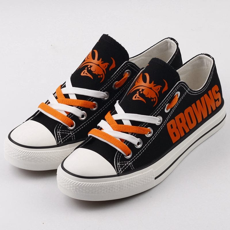 Cleveland Browns Low Top Canvas Sport Sneakers Shoes For Men Women Fans 1 Cleveland Browns Low Top Canvas Sport Sneakers Shoes For Men Women Fans