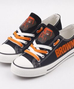 Alternative view of Cleveland Browns Low Top Canvas Sport Sneakers Shoes For Men Women Fans
