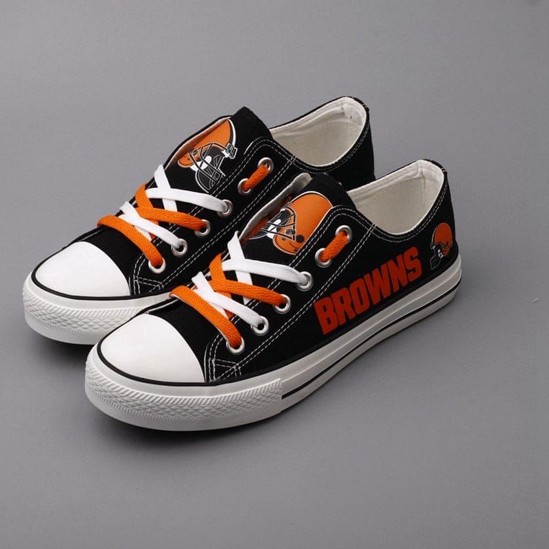Cleveland Browns Low Top Canvas Sport Sneakers Shoes For Men Women Fans 5 Cleveland Browns Low Top Canvas Sport Sneakers Shoes For Men Women Fans - Image 5