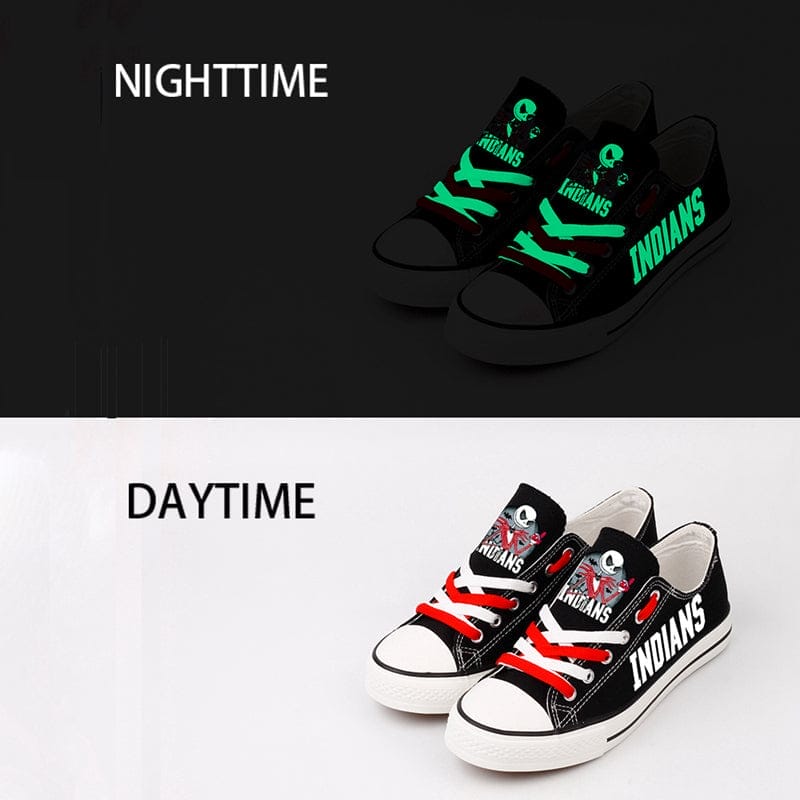 Cleveland Indians Limited Print Low Top Canvas Shoes Sport Sneakers For Men Women Fans 3 Cleveland Indians Limited Print Low Top Canvas Shoes Sport Sneakers For Men Women Fans - Image 3