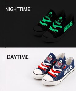 Alternative view of Cleveland Indians Limited Print Low Top Canvas Shoes Sport Sneakers For Men Women Fans