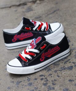 Cleveland Indians Limited Print MLB Students Low Top Canvas Shoes Sport Sneakers 3 4761a1b7 1182 441c 858b 54f926af9540