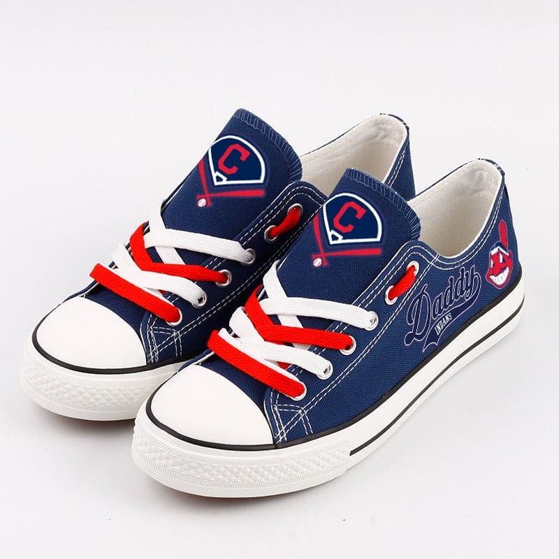 Cleveland Indians Limited Print Low Top Canvas Shoes Sport Sneakers For Men Women Fans 4 Cleveland Indians Limited Print Low Top Canvas Shoes Sport Sneakers For Men Women Fans - Image 4