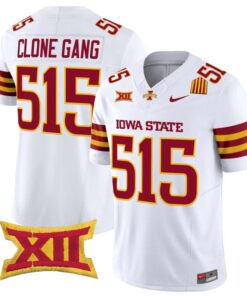 Clone Gang Jersey #515 Iowa State Cyclones 2025 Limited Stitched White