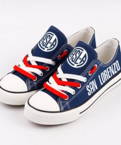 Alternative view of Club Atlético San Lorenzo de Almagro Low Top Canvas Sport Sneakers Shoes For Men Women Fans