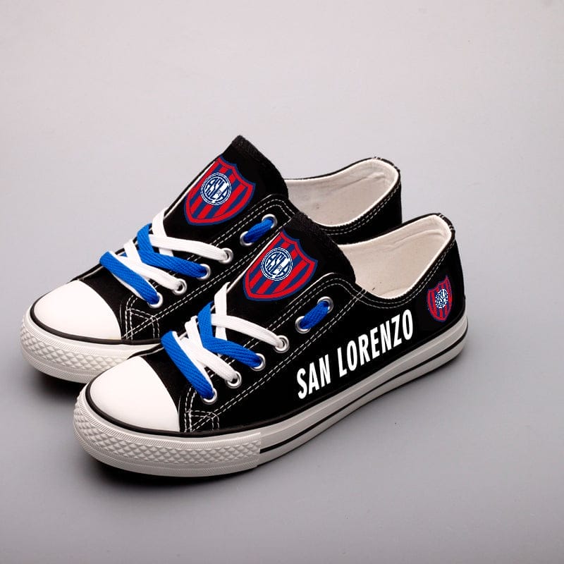 Club Atlético San Lorenzo de Almagro Low Top Canvas Sport Sneakers Shoes For Men Women Fans 1 Club Atlético San Lorenzo de Almagro Low Top Canvas Sport Sneakers Shoes For Men Women Fans