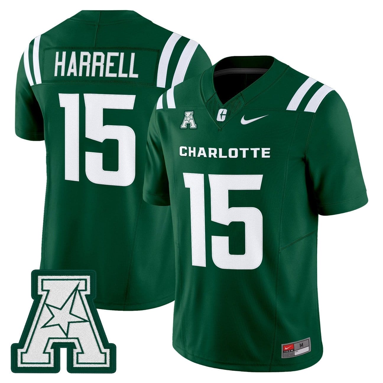 Conner Harrell Jersey #15 Charlotte 49ers 2025 Vapor Limited Stitched 5 Conner Harrell Jersey #15 Charlotte 49ers 2025 Vapor Limited Stitched - Image 5