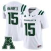 Conner Harrell Jersey 15 Charlotte 49ers 2025 Vapor Limited Stitched White