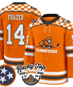 Connor Frazer Jersey 14 Tennessee Volunteers 2025 26 Premium Stitched Orange