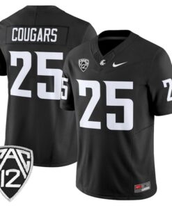 Alternative view of Cougars Jersey #25 Washington State Cougars 2025 Vapor Limited Stitched