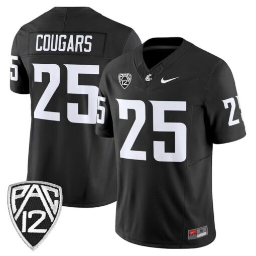 Cougars Jersey #25 Washington State Cougars 2025 Vapor Limited Stitched - Image 2