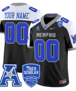 Custom Memphis Tigers Jersey Name, Number 2025 Vapor Limited Stitched Black Alter