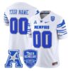 CustomMemphisTigersJerseyName Number2025VaporLimitedStitchedWhite